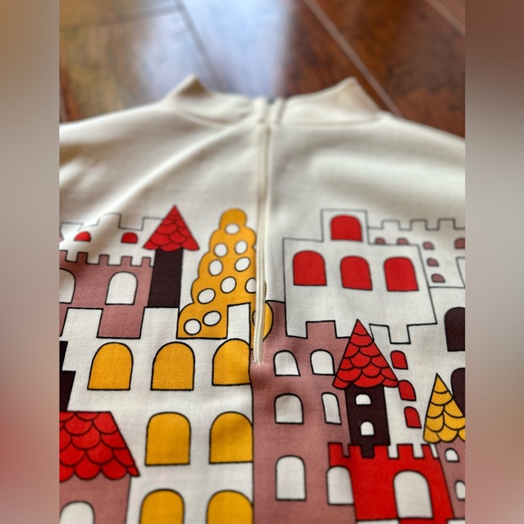 Authentic Vintage Mod Deco 1960’s Tunic - Picture 5 of 6